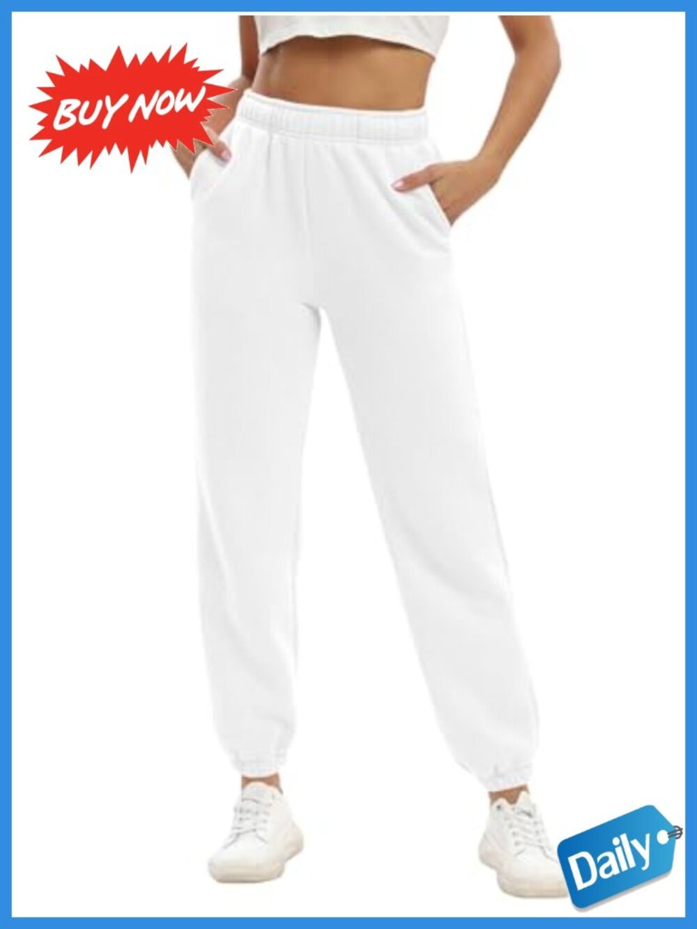 Fleece Lined Sweatpants Cinch Bottom High Rise Drawstring Women's Lounge Joggers
